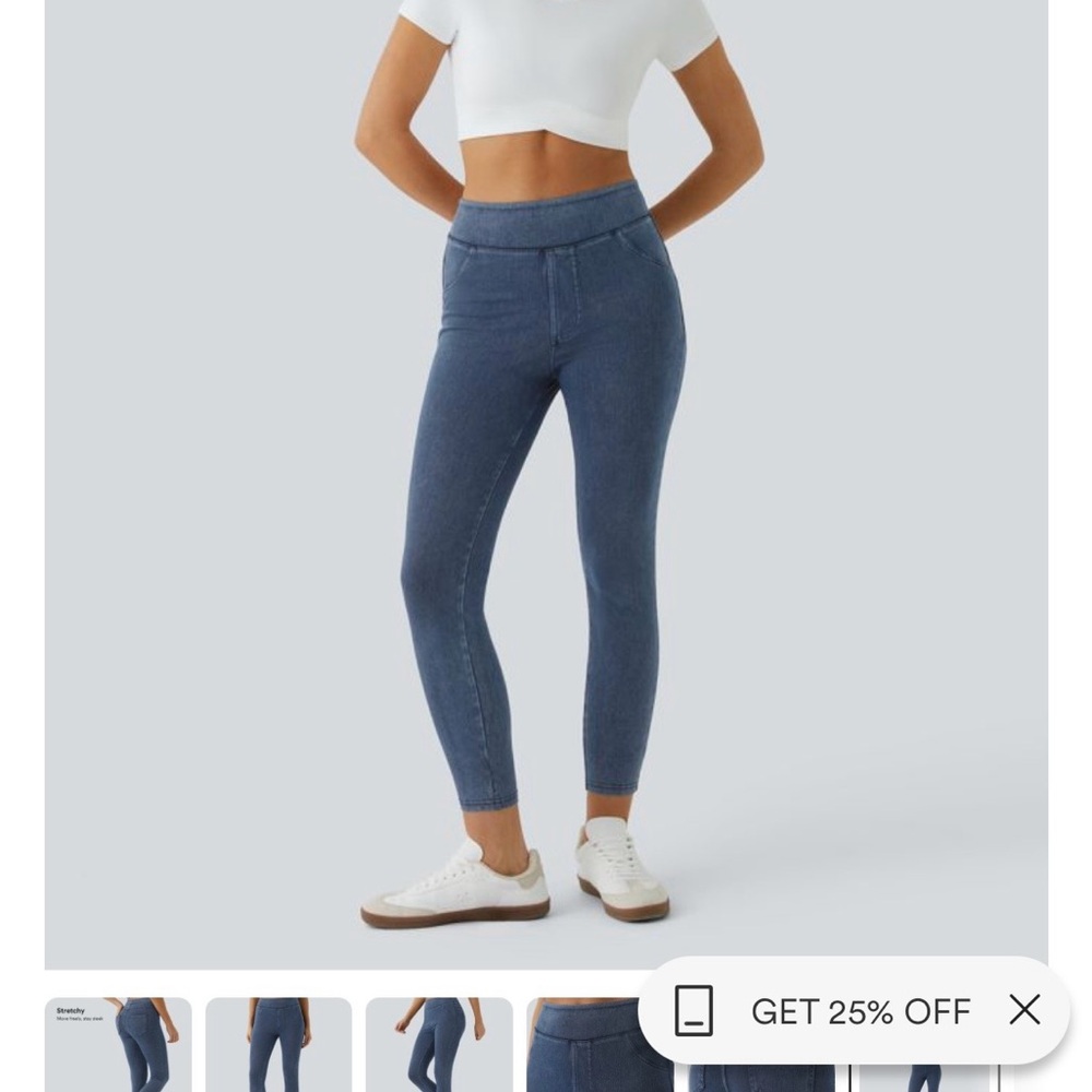 Halara Flex™ High Waisted Pocket Denim Casual Leggings